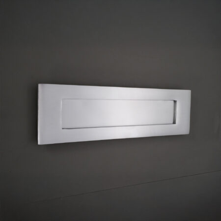 Spira Brass Victorian Letter Plate 250mm Satin Chrome - Image 3