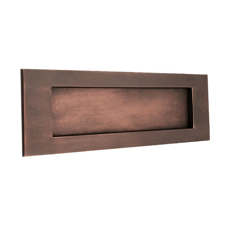 Spira Brass Brass Victorian Letter Plate 300mm Aged Bronze Door Hardware