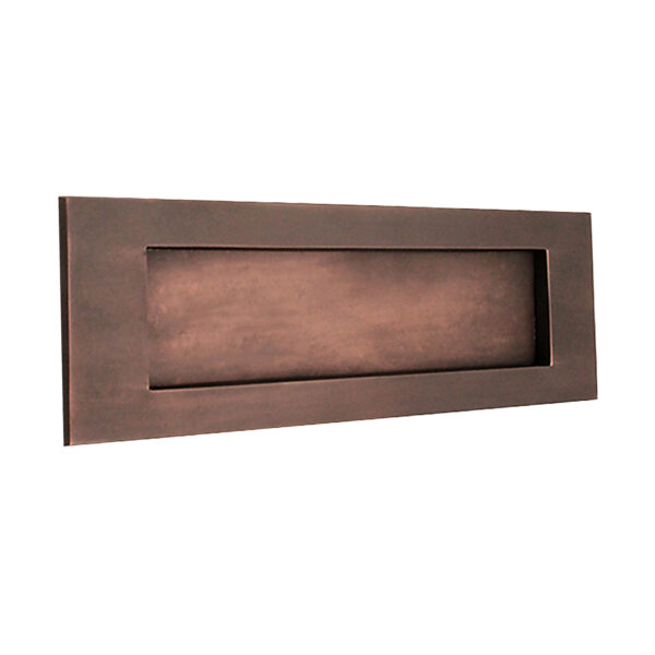 Spira Brass Brass Victorian Letter Plate 300mm Aged Bronze Door Hardware