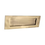 Spira Brass Antique Brass Victorian Letter Plate 300mm Door Hardware