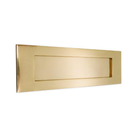 Spira Brass Polished Brass Victorian Letter Plate 300mm Door Hardware