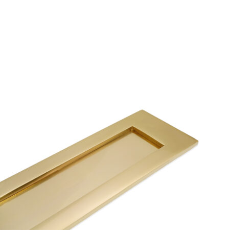 Spira Brass Polished Brass Victorian Letter Plate 300mm Door Hardware - Image 2