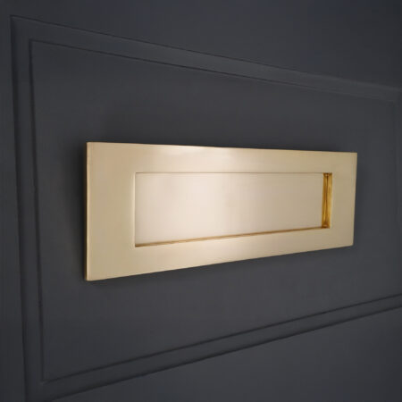 Spira Brass Polished Brass Victorian Letter Plate 300mm Door Hardware - Image 3
