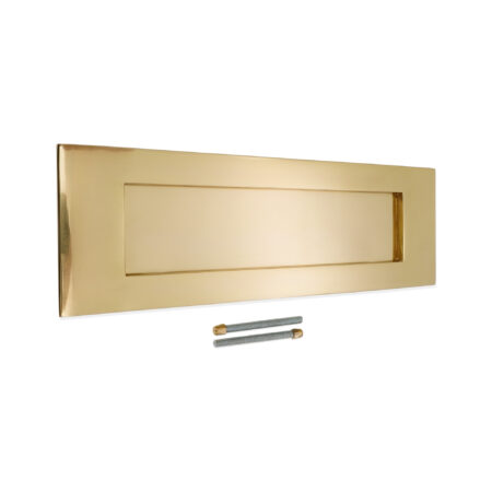 Spira Brass Polished Brass Victorian Letter Plate 300mm Door Hardware - Image 4