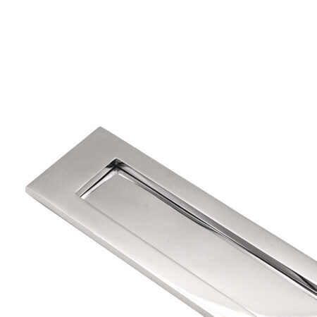 Spira Brass Polished Chrome Victorian Letter Plate 300mm Door Hardware - Image 2