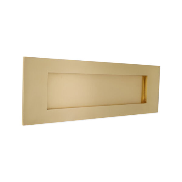 Spira Brass Satin Brass Victorian Letter Plate 300mm Door Hardware