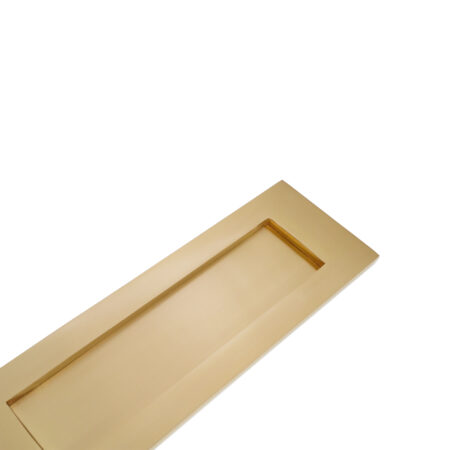 Spira Brass Satin Brass Victorian Letter Plate 300mm Door Hardware - Image 2