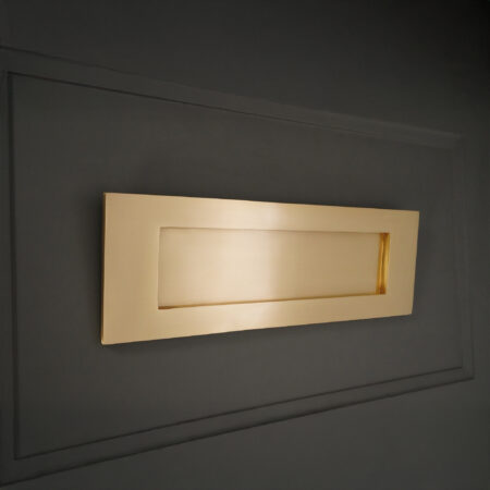 Spira Brass Satin Brass Victorian Letter Plate 300mm Door Hardware - Image 3
