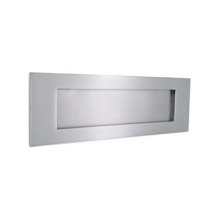 Spira Brass Satin Chrome Victorian Letter Plate 300mm Door Hardware