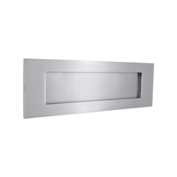 Spira Brass Satin Chrome Victorian Letter Plate 300mm Door Hardware