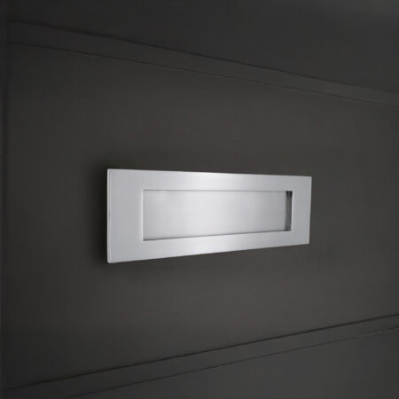 Spira Brass Satin Chrome Victorian Letter Plate 300mm Door Hardware - Image 3