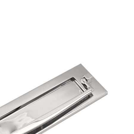 Spira Brass Polished Chrome Door Knocker Regency Knocker Postal Plate 250mm Front Door Knocker - Image 2