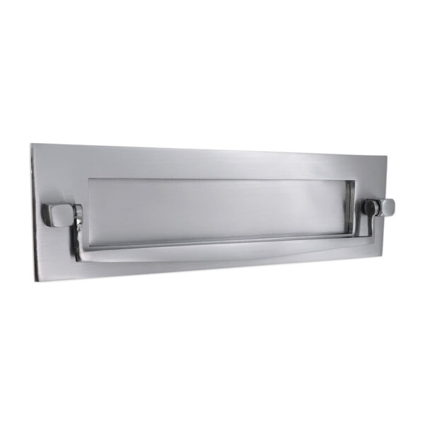 Spira Brass Satin Chrome Door Knocker Regency Knocker Postal Plate 250mm Front Door Knocker