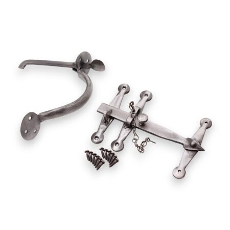 Pewter Heavy Duty Handforged Door Hardware Kit Door Hardware - Image 4