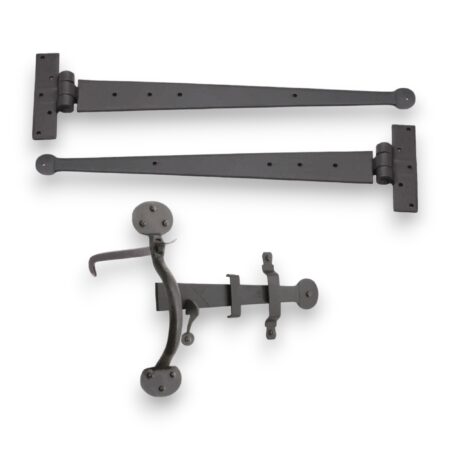 Brass Standard Handforged Kit (18") Penny End Beeswax Door Hardware