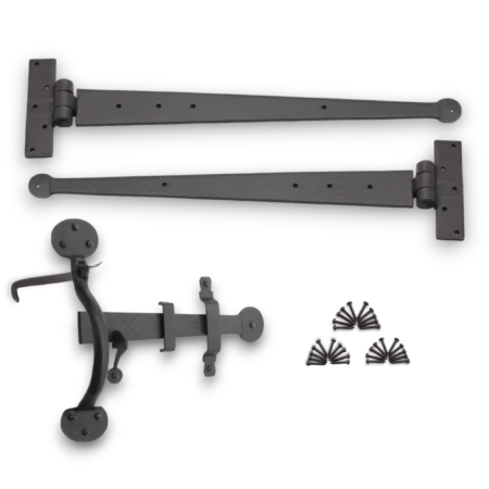 Brass Standard Handforged Kit (18") Penny End Beeswax Door Hardware - Image 4