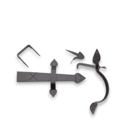 Brass Standard Handforged Kit (18") Arrow End Beeswax Door Hardware - Image 4