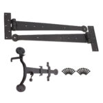 Brass Standard Handforged Kit (15") Penny End Beeswax Door Hardware