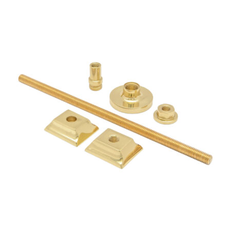 Cast Iron Radiator Brass Wall Stay Bracket Polished Brass - Image 2