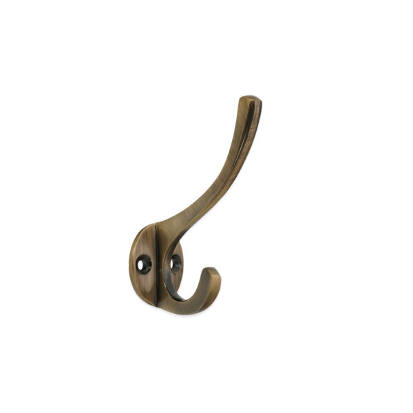 Victorian Coat Hook 87mm Antique Brass