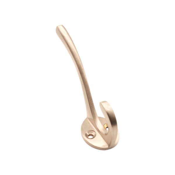 Victorian Coat Hook 87mm Satin Nickel