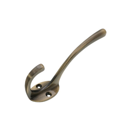 Victorian Coat Hook 115mm Antique Brass - Image 4