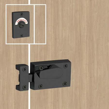 Matt Black Indicator Bolt Latch Door Latch - Image 3