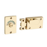 Polished Brass Indicator Bolt Latch Door Latch