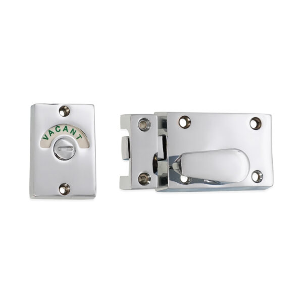 Polished Chrome Indicator Bolt Latch Door Latch