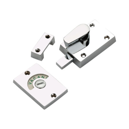 Polished Chrome Indicator Bolt Latch Door Latch - Image 3