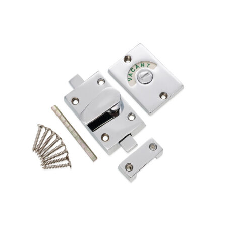 Polished Chrome Indicator Bolt Latch Door Latch - Image 4