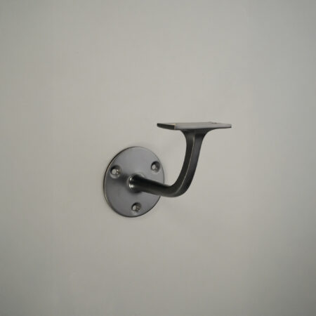Brass Handrail Bracket Matt Black - Image 3