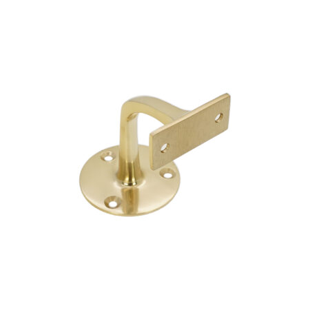 Brass Handrail Bracket Polished Brass - Image 2