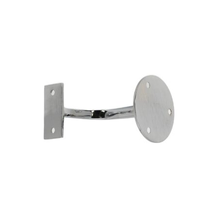 Brass Handrail Bracket Polished Chrome - Image 2