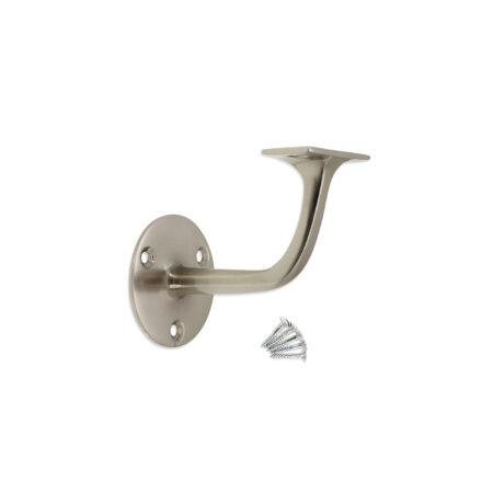 Brass Handrail Bracket Satin Nickel - Image 4