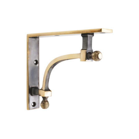 Spira Brass Beehive Medium Shelf Bracket Aged Brass (Sold in Pairs) - Antique Brass