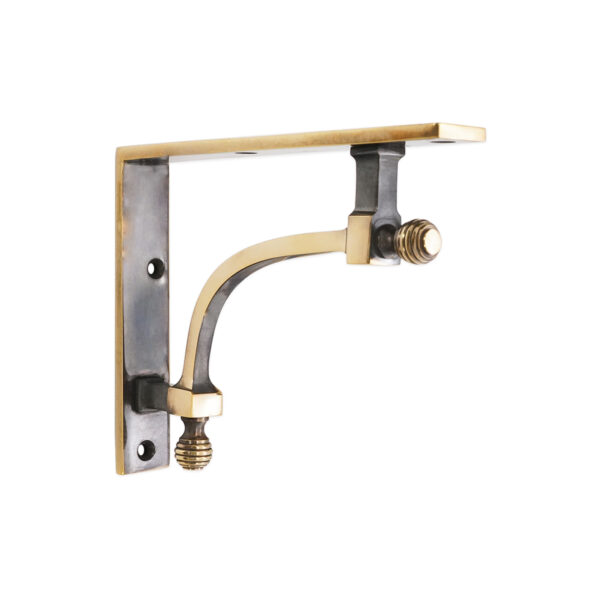 Beehive Medium Shelf Bracket Aged Brass (Sold in Pairs)