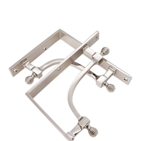 Beehive Medium Shelf Bracket Polished Nickel (Sold in Pairs) - Image 2