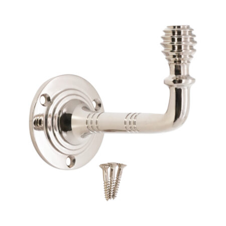 Beehive Small Coat Hook Polished Nickel - Image 4