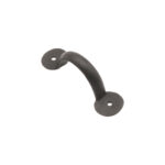Iron Door Handle Penny End 4" - 100mm Beeswax