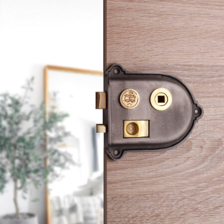 Pewter Cromwell Rim Latch Door Latch - Image 3