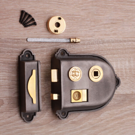 Pewter Cromwell Rim Latch Door Latch - Image 4