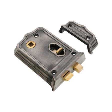 Pewter Gothic Rim Latch 105mm Door Latch - Image 2