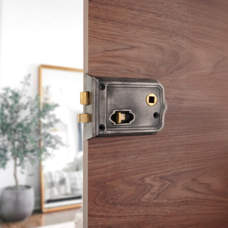 Pewter Gothic Rim Latch 105mm Door Latch - Image 3