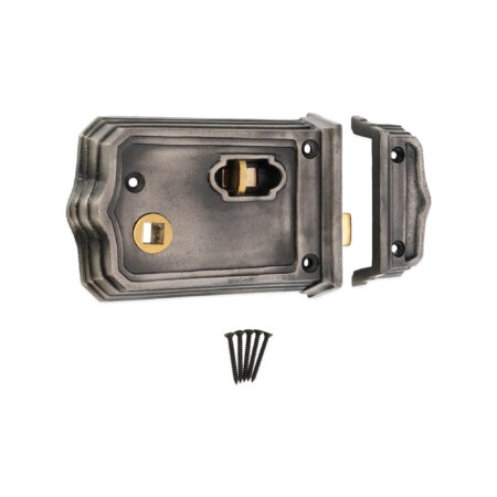 Pewter Gothic Rim Latch 105mm Door Latch - Image 4