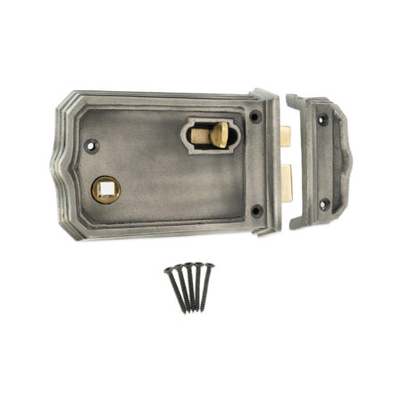 Pewter Gothic Rim Latch 125mm Door Latch - Image 4