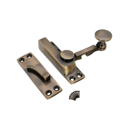Quadrant Sliding Arm Fastener Antique Brass - Image 4