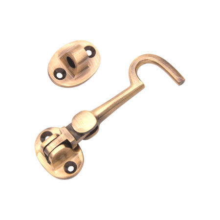 Silent Cabin Hook 3" - 75mm Antique Brass - Image 2