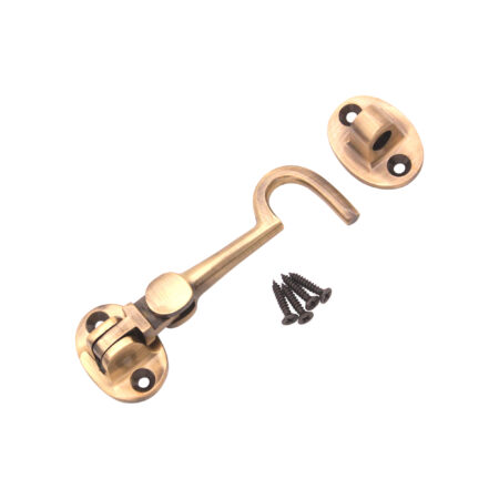 Silent Cabin Hook 3" - 75mm Antique Brass - Image 3