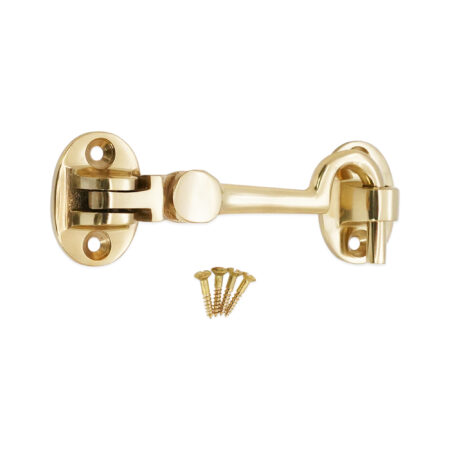 Silent Cabin Hook 3" - 75mm Polished Brass - Image 4